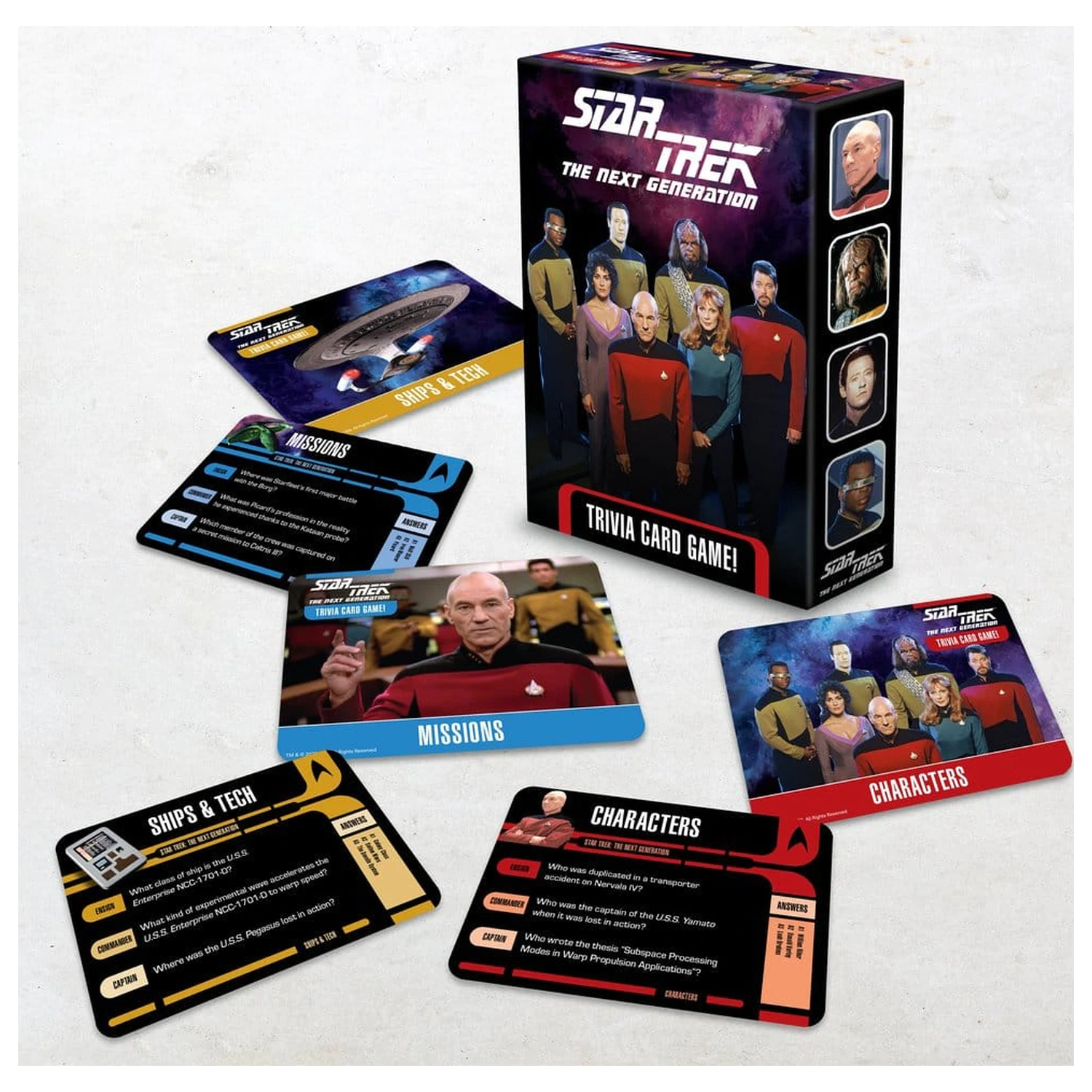 Star Trek: The Next Generation Igra s kartami na temo zanimivosti fotografija izdelka