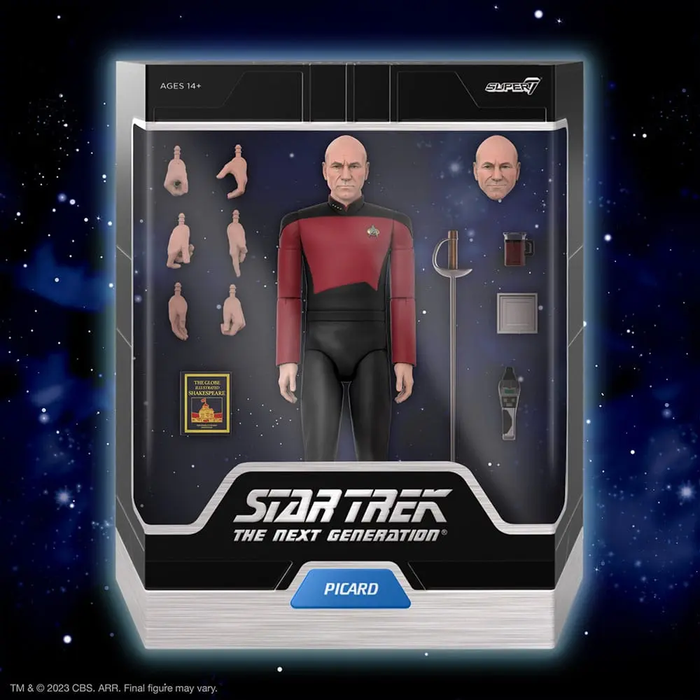 Star Trek: The Next Generation Ultimates Akcijska Figura Kapitan Picard 18 cm fotografija izdelka