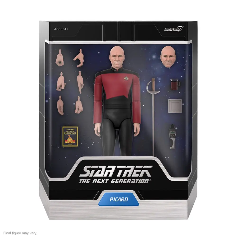 Star Trek: The Next Generation Ultimates Akcijska Figura Kapitan Picard 18 cm fotografija izdelka