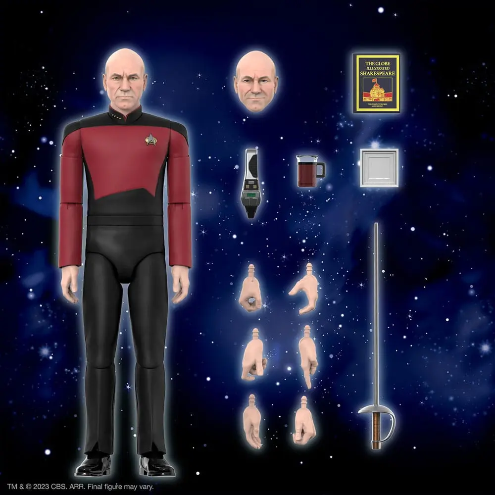 Star Trek: The Next Generation Ultimates Akcijska Figura Kapitan Picard 18 cm fotografija izdelka