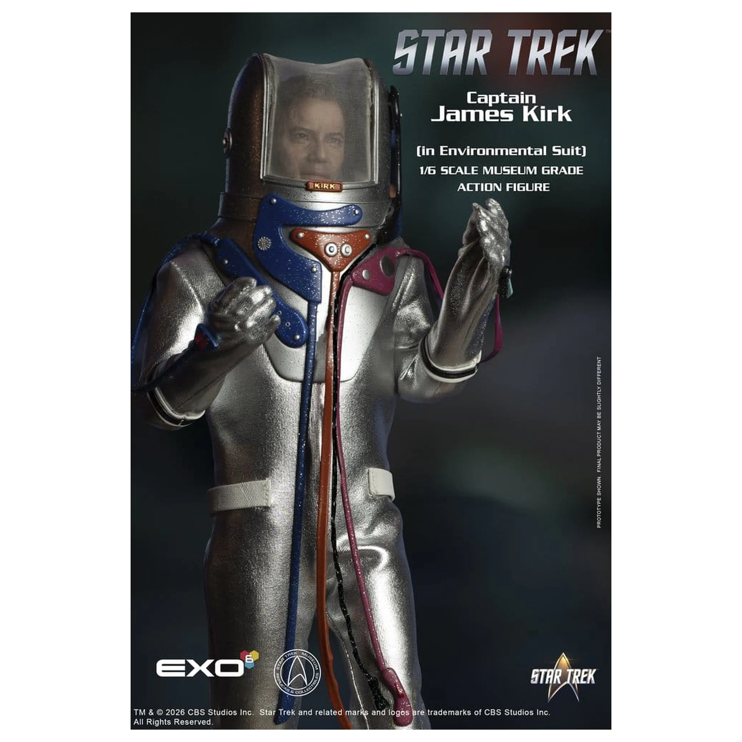 Star Trek: The Original Series akcijska figura 1/6 Captain James T. Kirk (v okoljskem skafandru) 29 cm fotografija izdelka