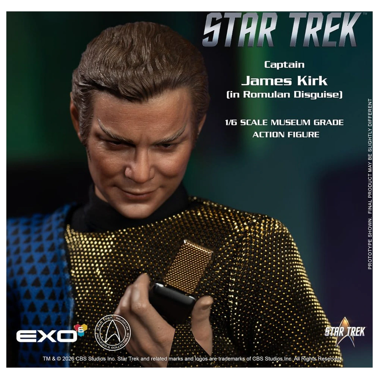 Star Trek: The Original Series akcijska figura 1/6 Captain James T. Kirk (Romulan Disguise) 29 cm fotografija izdelka