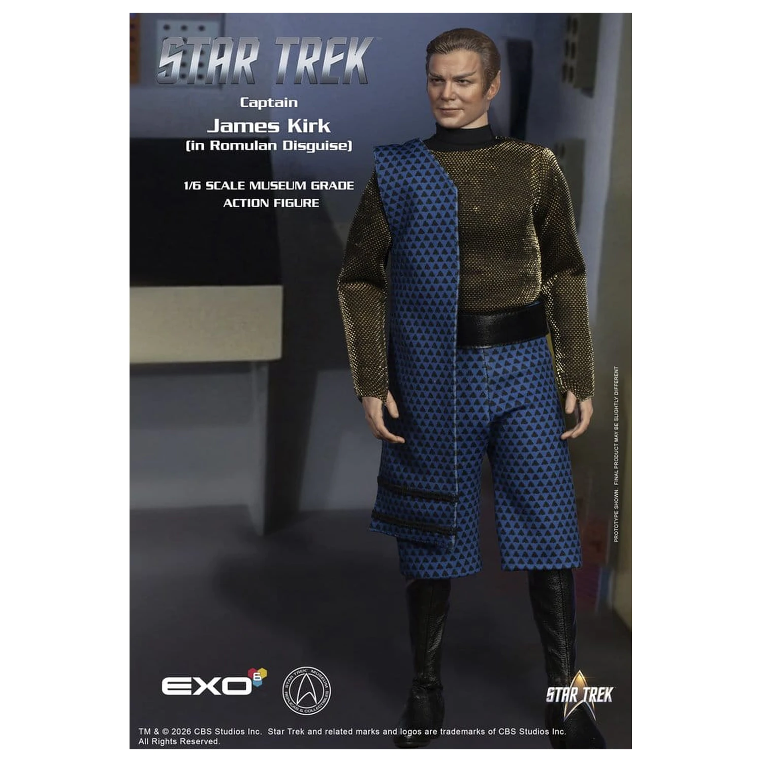 Star Trek: The Original Series akcijska figura 1/6 Captain James T. Kirk (Romulan Disguise) 29 cm fotografija izdelka
