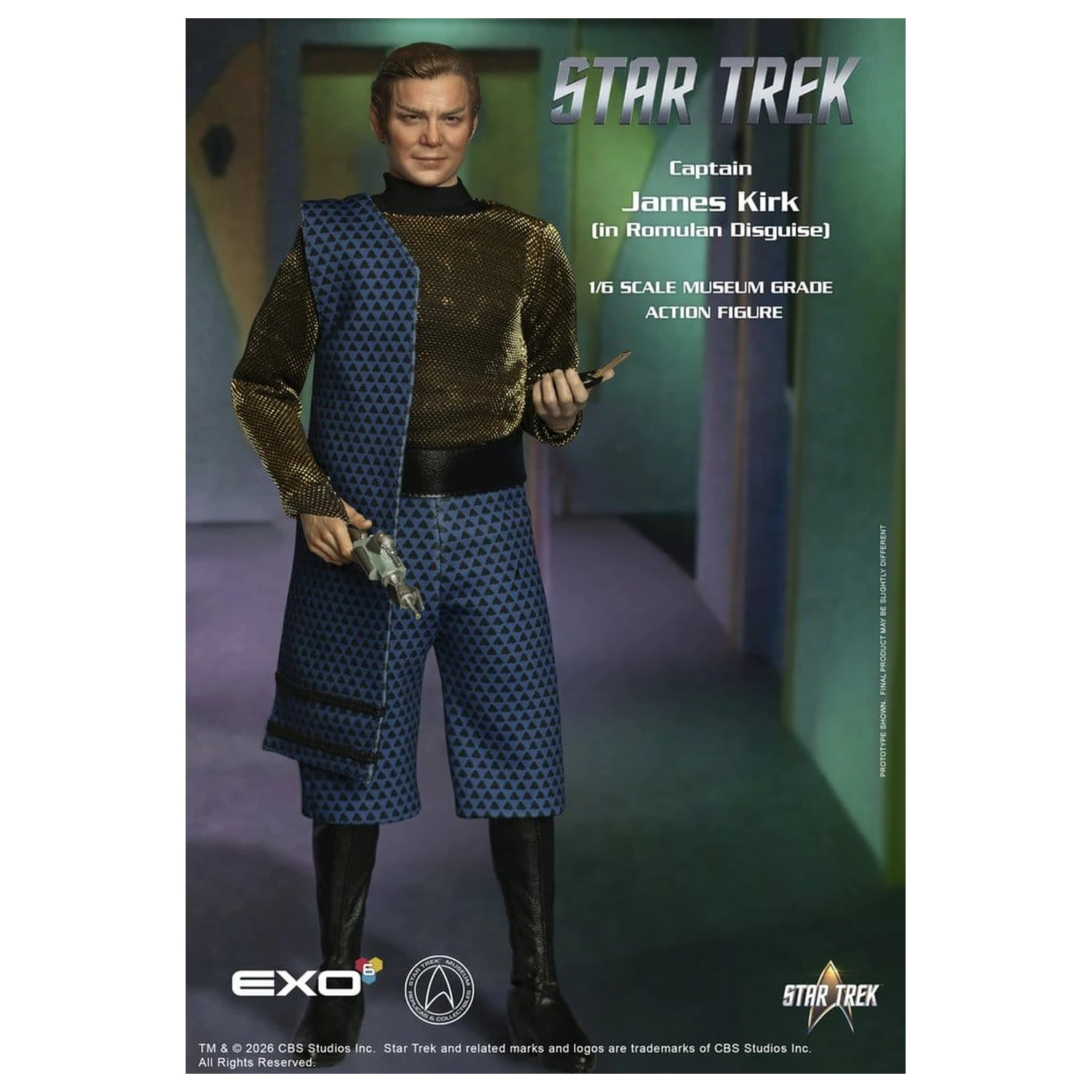 Star Trek: The Original Series akcijska figura 1/6 Captain James T. Kirk (Romulan Disguise) 29 cm fotografija izdelka