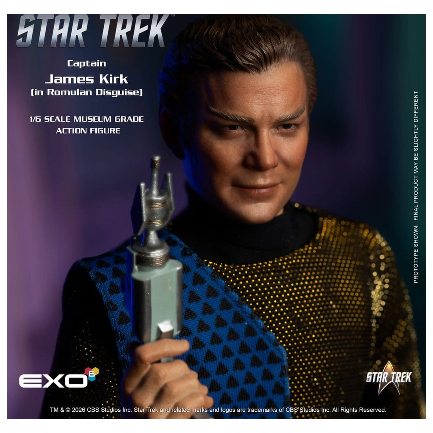 Star Trek: The Original Series akcijska figura 1/6 Captain James T. Kirk (Romulan Disguise) 29 cm fotografija izdelka