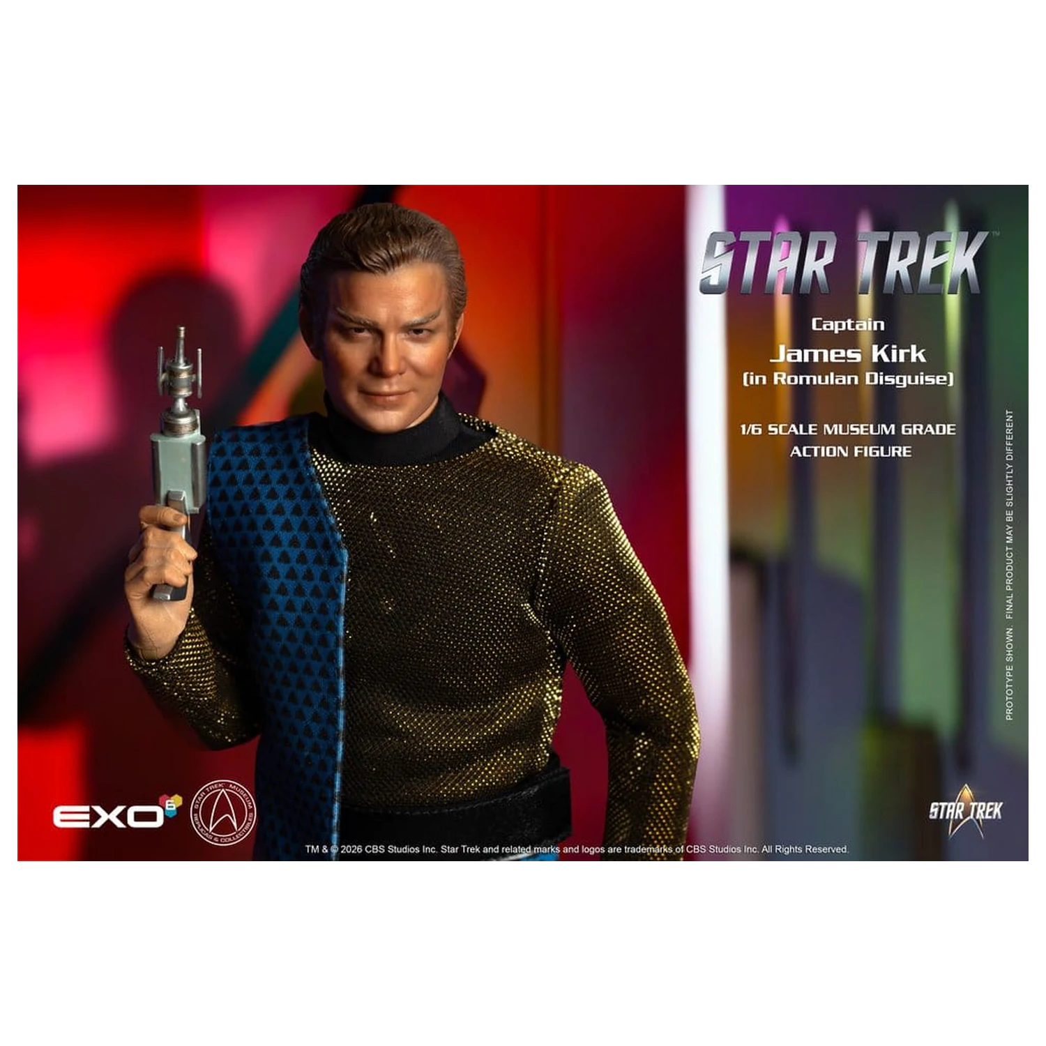 Star Trek: The Original Series akcijska figura 1/6 Captain James T. Kirk (Romulan Disguise) 29 cm fotografija izdelka