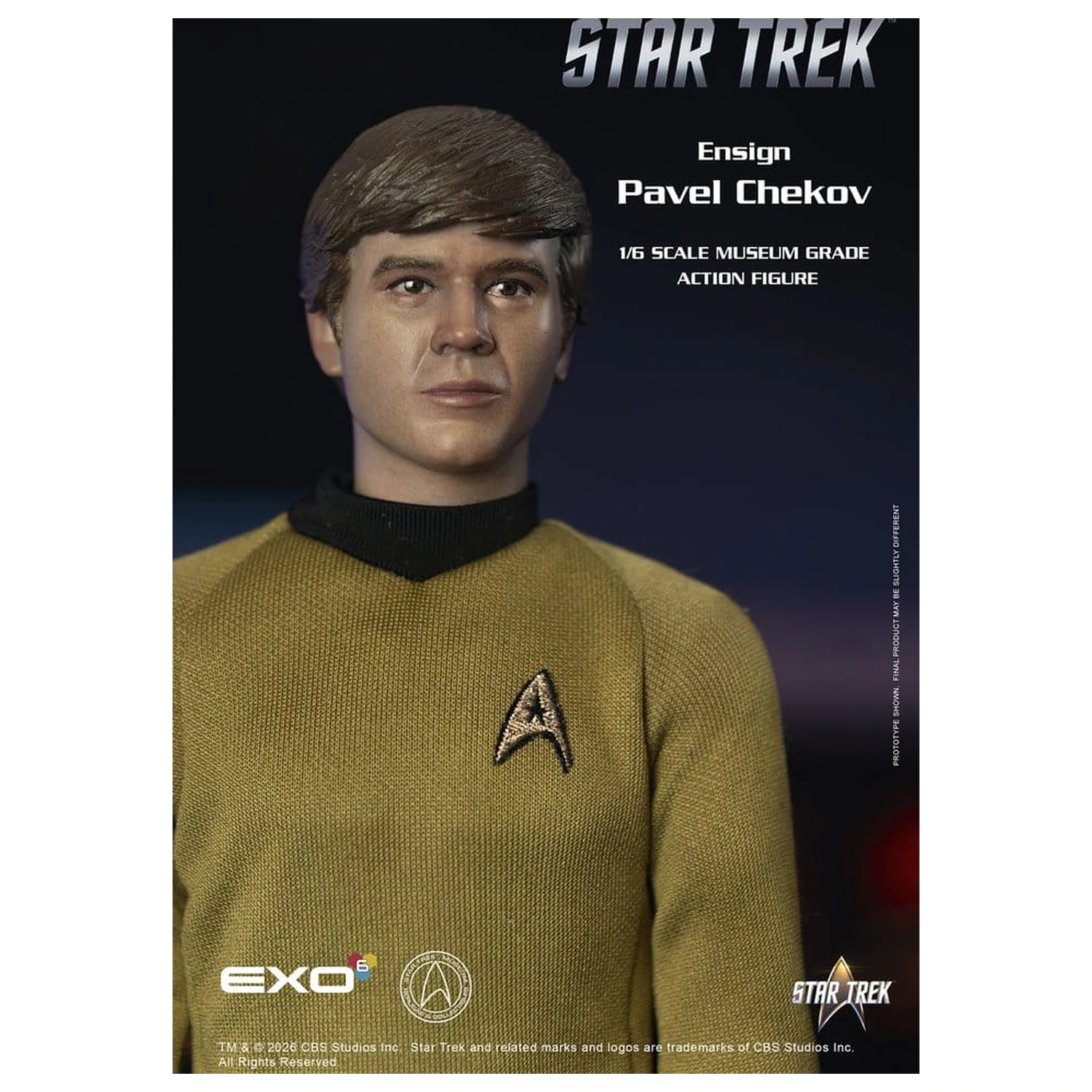 Star Trek: The Original Series akcijska figura 1/6 zastavnik Pavel Chekov 30 cm fotografija izdelka