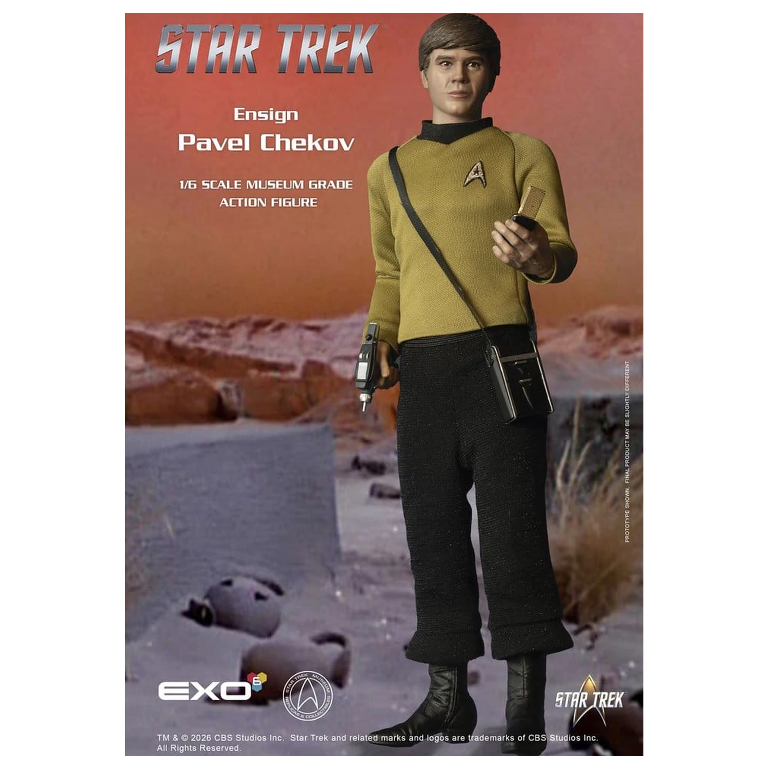 Star Trek: The Original Series akcijska figura 1/6 zastavnik Pavel Chekov 30 cm fotografija izdelka