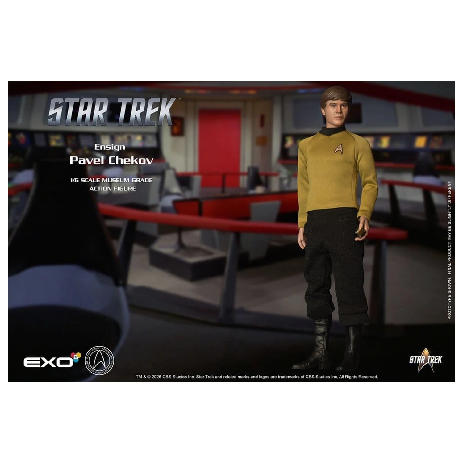Star Trek: The Original Series akcijska figura 1/6 zastavnik Pavel Chekov 30 cm fotografija izdelka