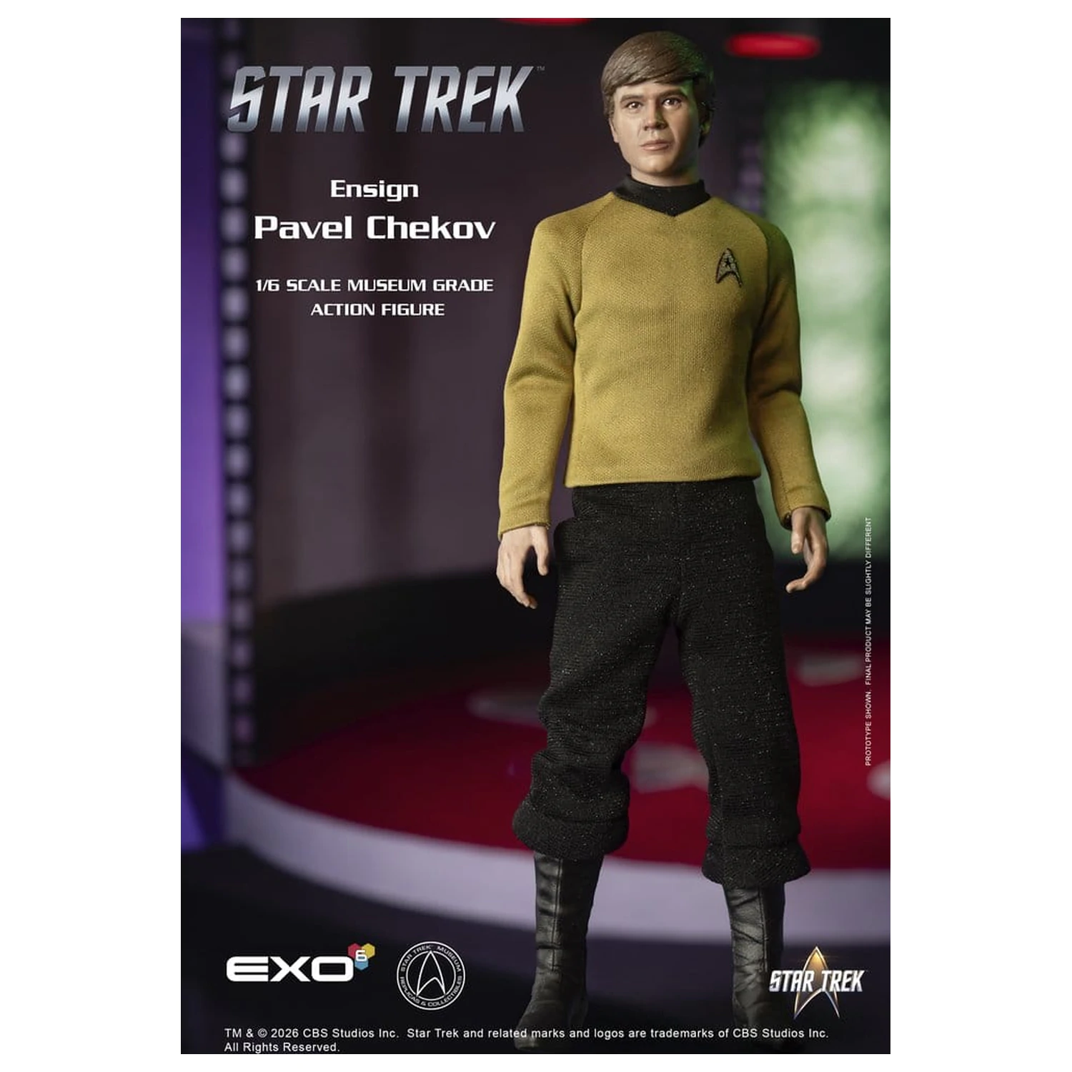 Star Trek: The Original Series akcijska figura 1/6 zastavnik Pavel Chekov 30 cm fotografija izdelka