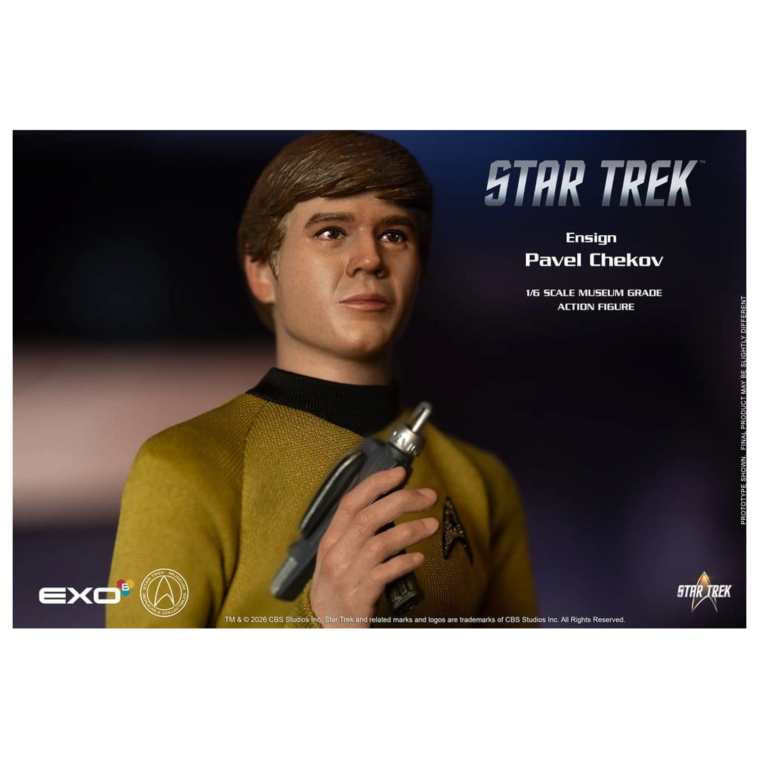 Star Trek: The Original Series akcijska figura 1/6 zastavnik Pavel Chekov 30 cm fotografija izdelka