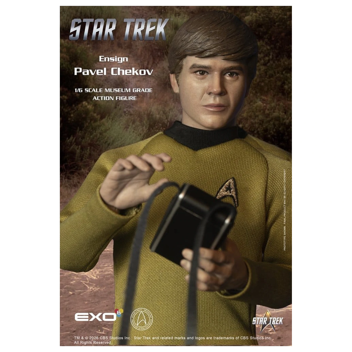 Star Trek: The Original Series akcijska figura 1/6 zastavnik Pavel Chekov 30 cm fotografija izdelka