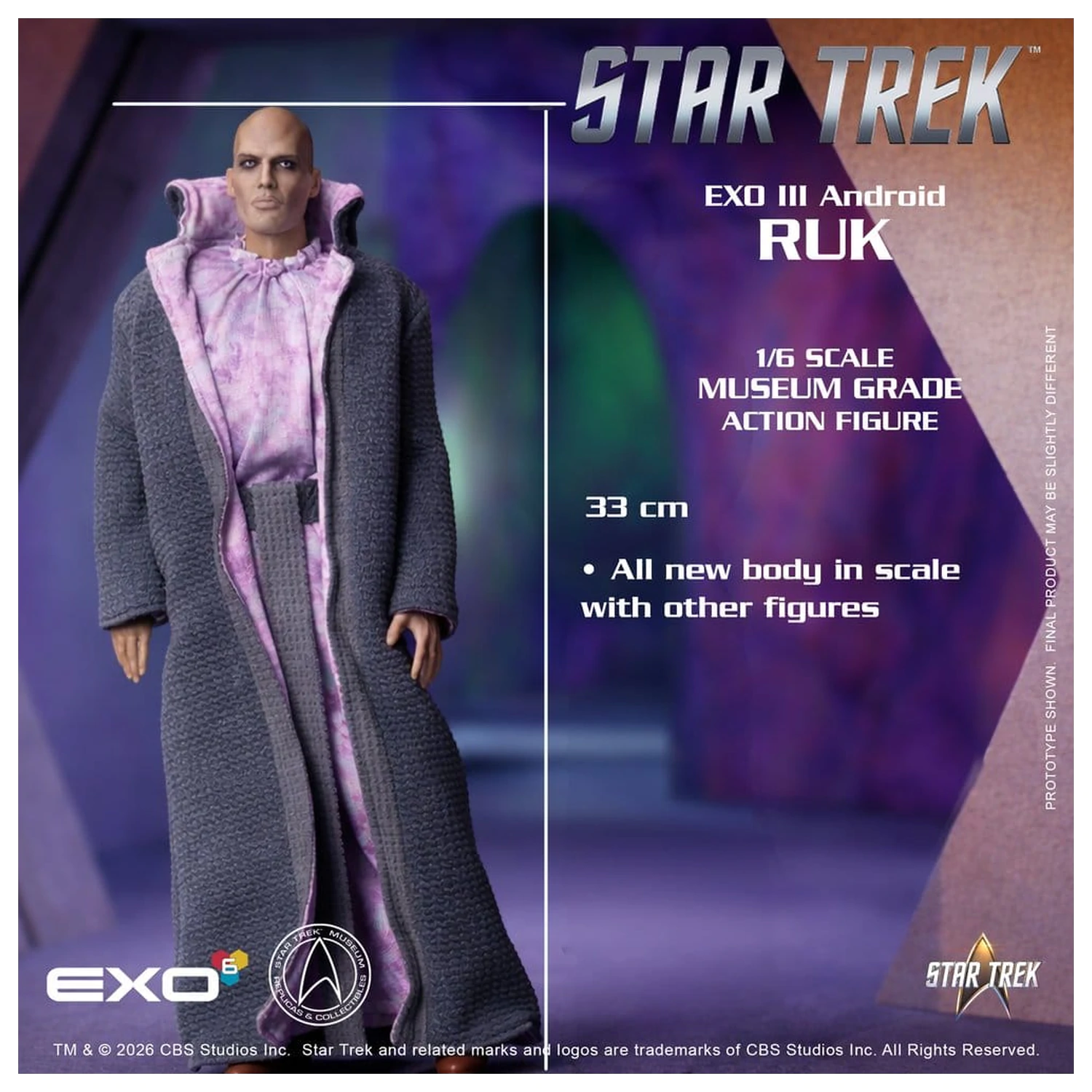 Star Trek: The Original Series akcijska figura 1/6 Ruk EXO III Android 33 cm fotografija izdelka