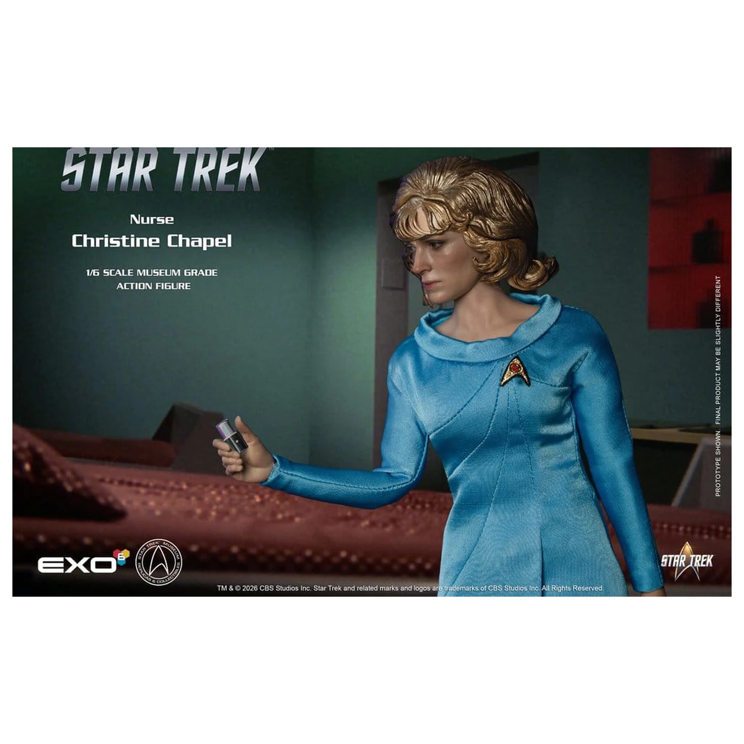 Star Trek: The Original Series Museum Grade akcijska figura 1/6 medicinska sestra Christine Chapel 28 cm fotografija izdelka
