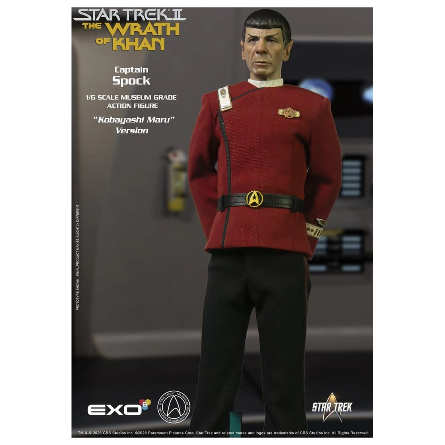 Star Trek: The Wrath of Khan Akcijska figura 1/6 Captain Spock Kobayashi Maru Version 30 cm fotografija izdelka