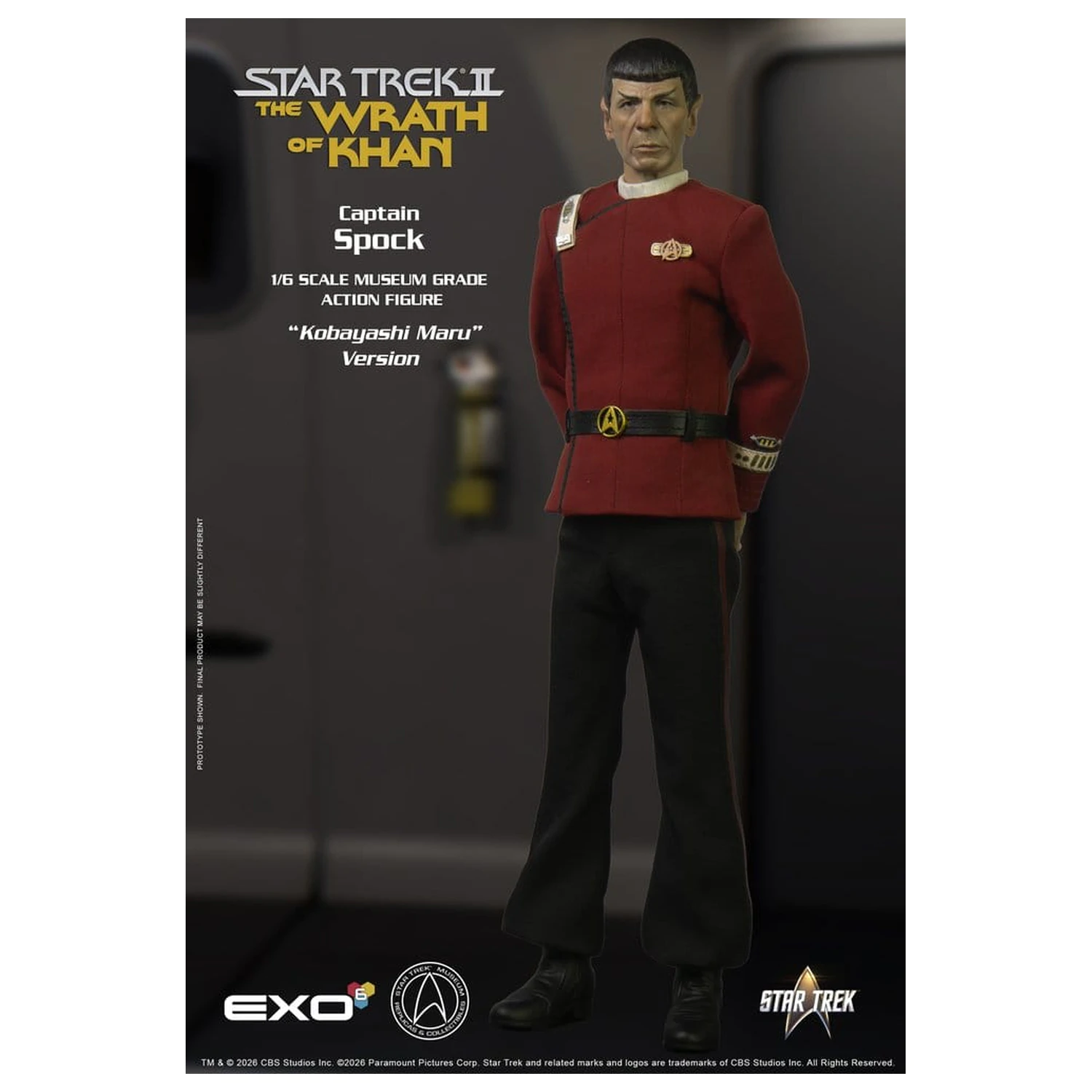 Star Trek: The Wrath of Khan Akcijska figura 1/6 Captain Spock Kobayashi Maru Version 30 cm fotografija izdelka