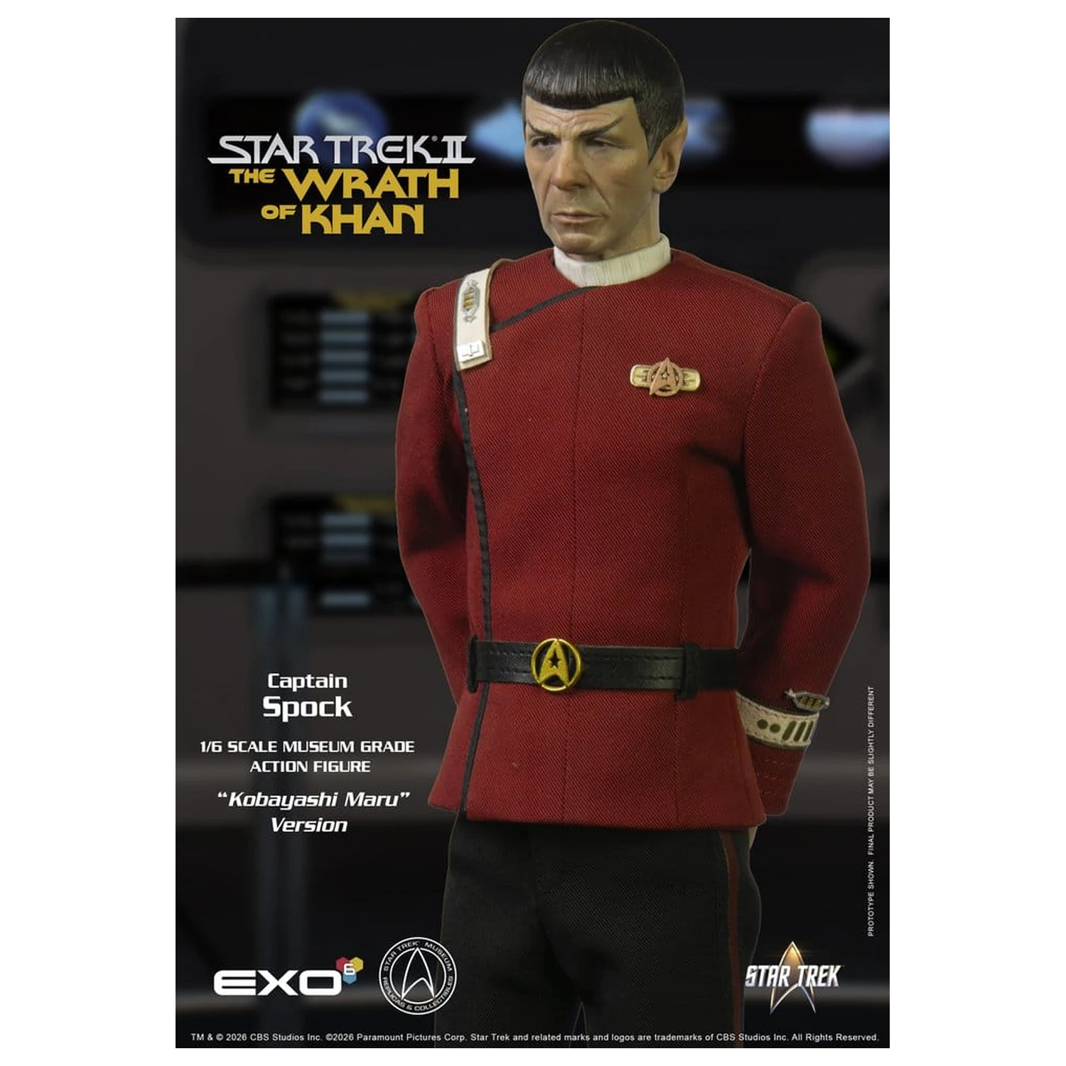 Star Trek: The Wrath of Khan Akcijska figura 1/6 Captain Spock Kobayashi Maru Version 30 cm fotografija izdelka