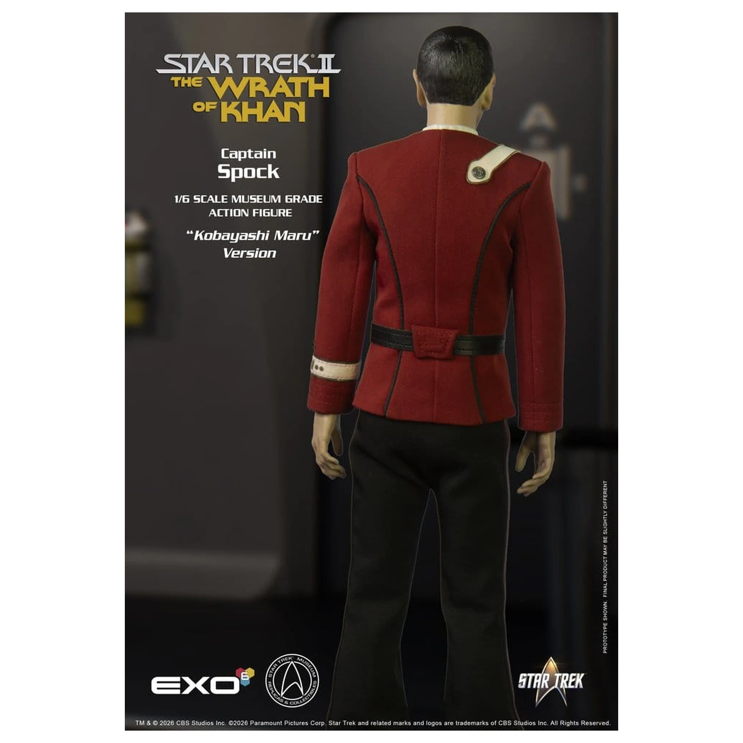Star Trek: The Wrath of Khan Akcijska figura 1/6 Captain Spock Kobayashi Maru Version 30 cm fotografija izdelka
