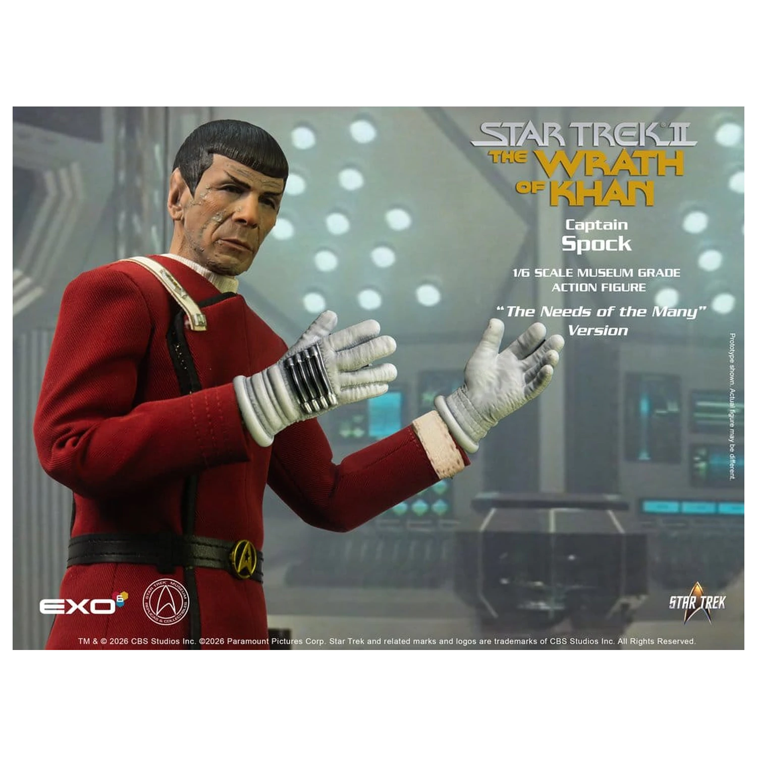 Star Trek: The Wrath of Khan akcijska figura 1/6 Captain Spock Needs of the Many Version 30 cm fotografija izdelka