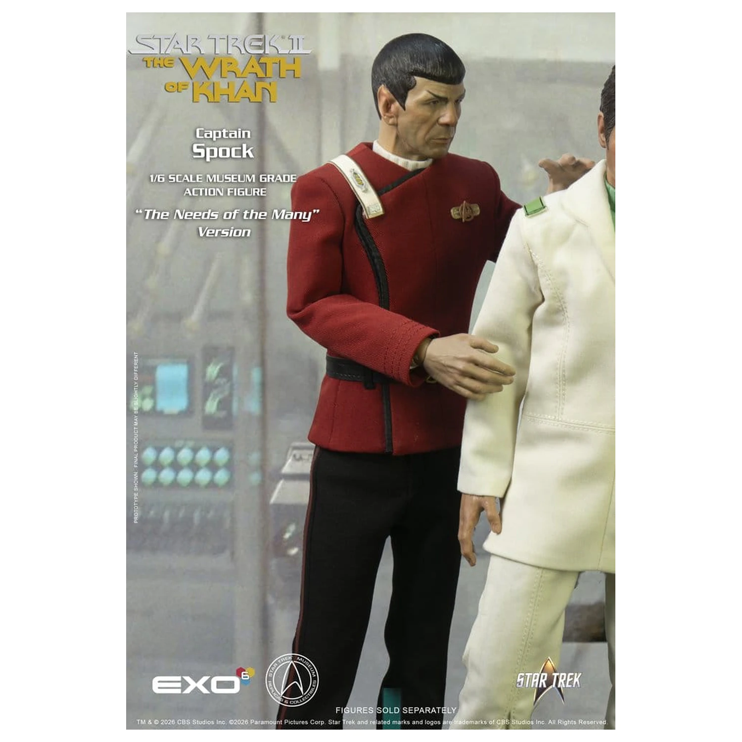 Star Trek: The Wrath of Khan akcijska figura 1/6 Captain Spock Needs of the Many Version 30 cm fotografija izdelka