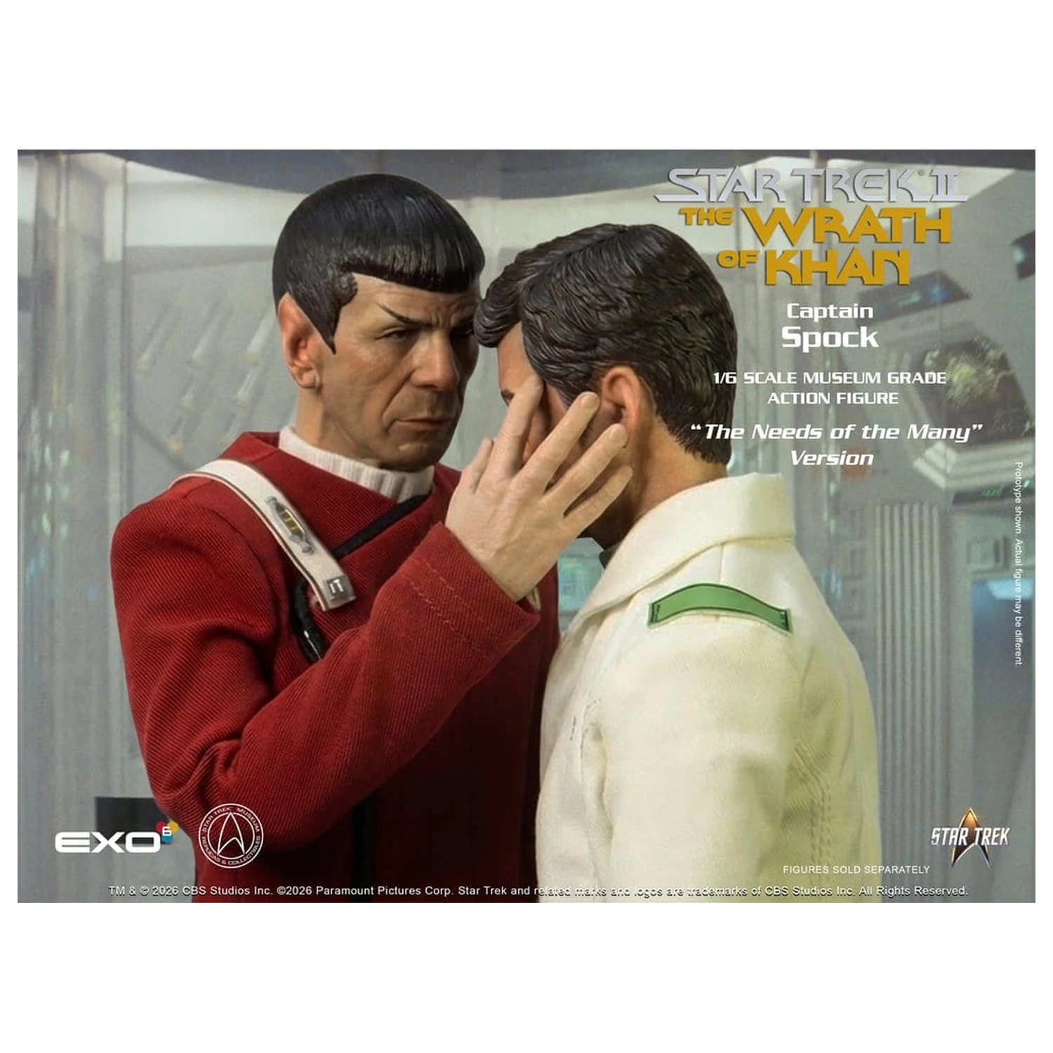 Star Trek: The Wrath of Khan akcijska figura 1/6 Captain Spock Needs of the Many Version 30 cm fotografija izdelka