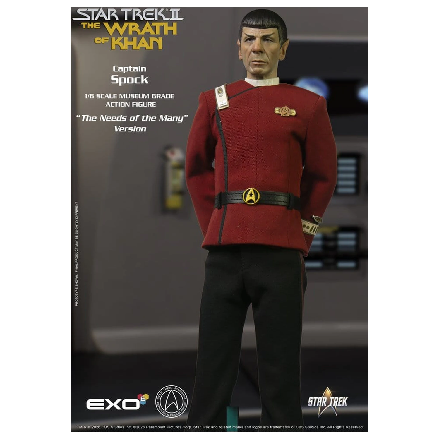 Star Trek: The Wrath of Khan akcijska figura 1/6 Captain Spock Needs of the Many Version 30 cm fotografija izdelka