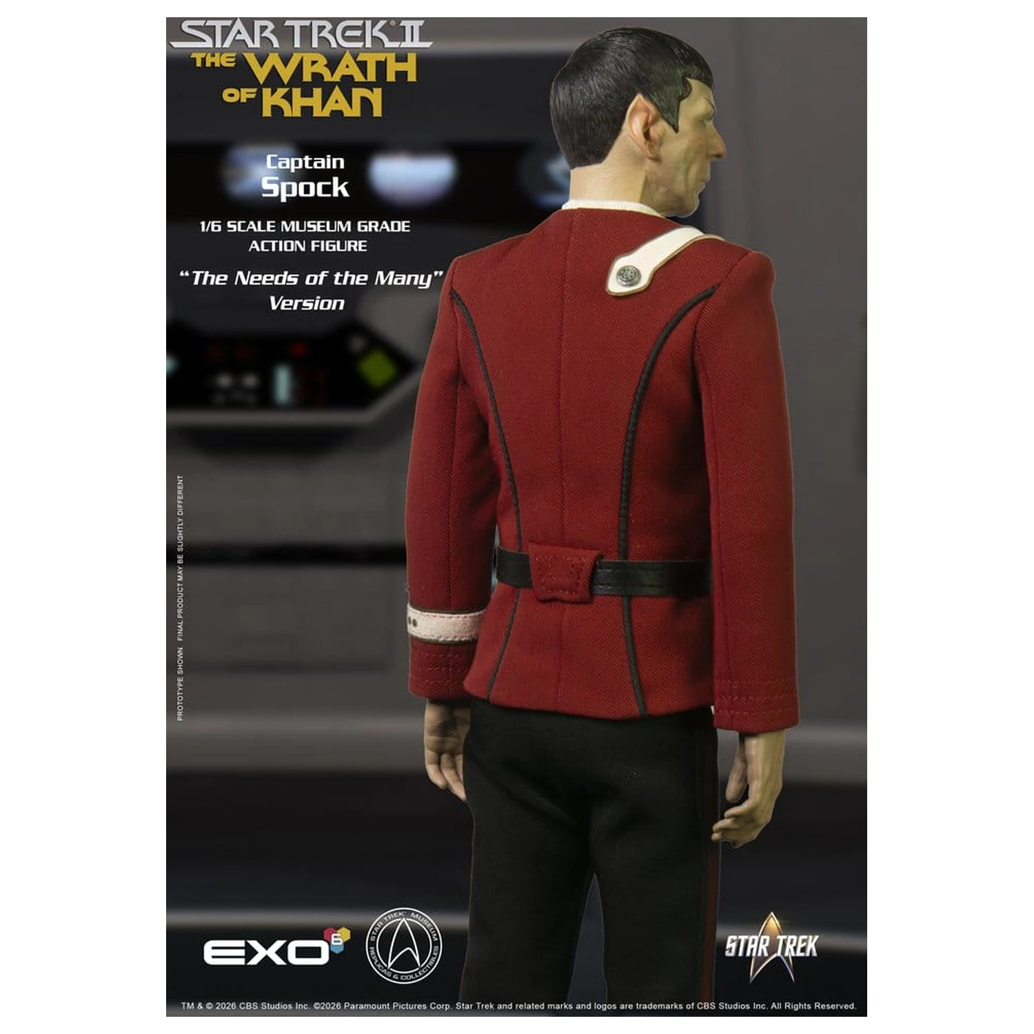 Star Trek: The Wrath of Khan akcijska figura 1/6 Captain Spock Needs of the Many Version 30 cm fotografija izdelka