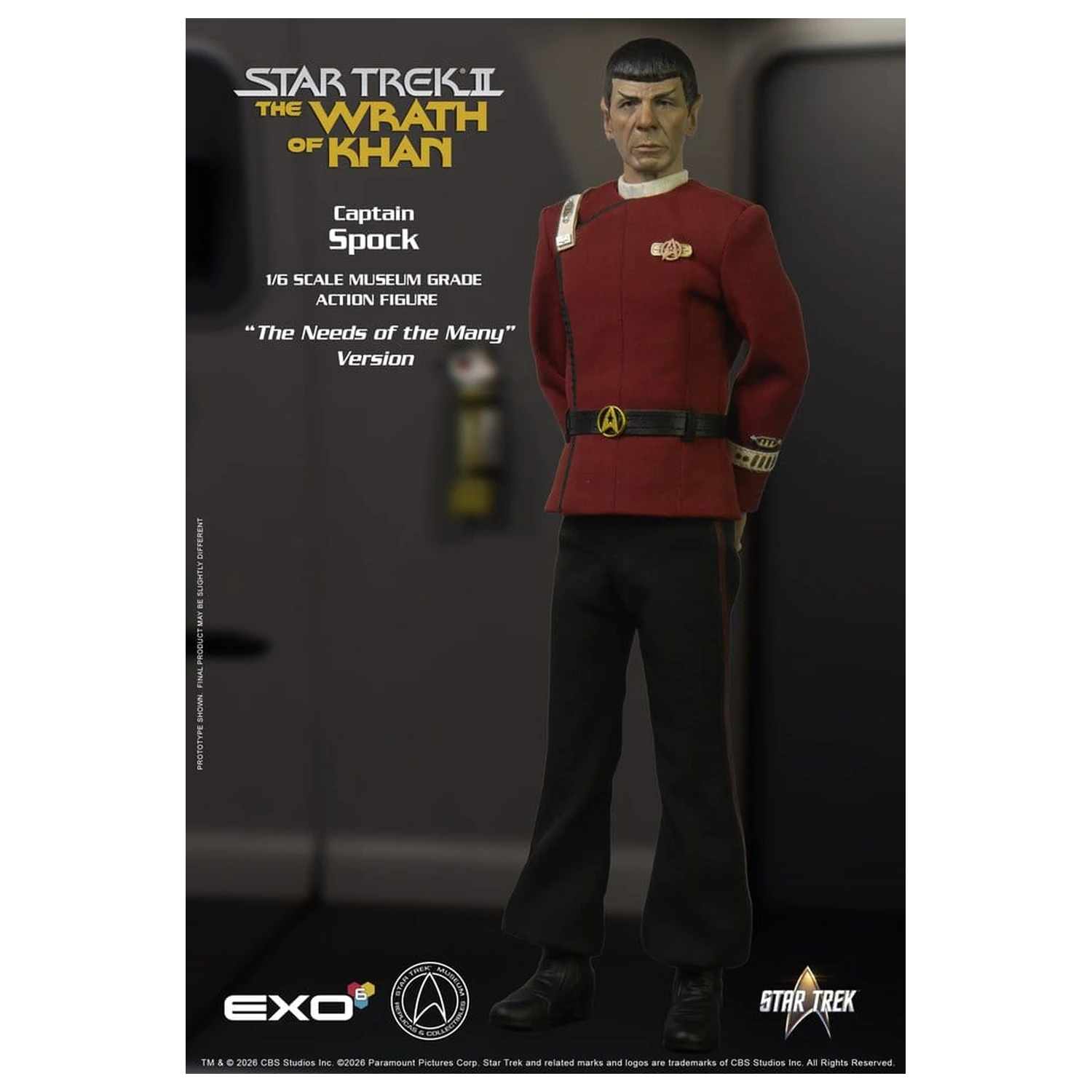 Star Trek: The Wrath of Khan akcijska figura 1/6 Captain Spock Needs of the Many Version 30 cm fotografija izdelka