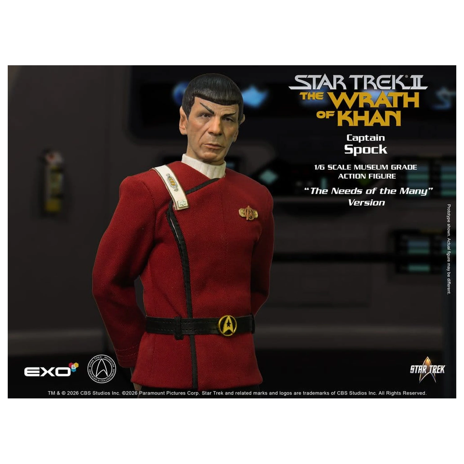 Star Trek: The Wrath of Khan akcijska figura 1/6 Captain Spock Needs of the Many Version 30 cm fotografija izdelka