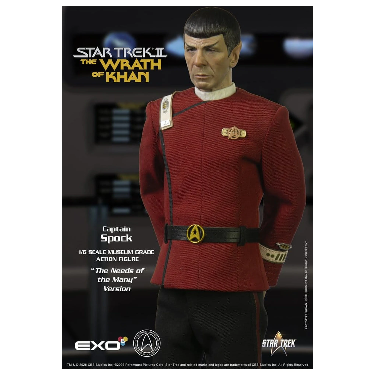 Star Trek: The Wrath of Khan akcijska figura 1/6 Captain Spock Needs of the Many Version 30 cm fotografija izdelka