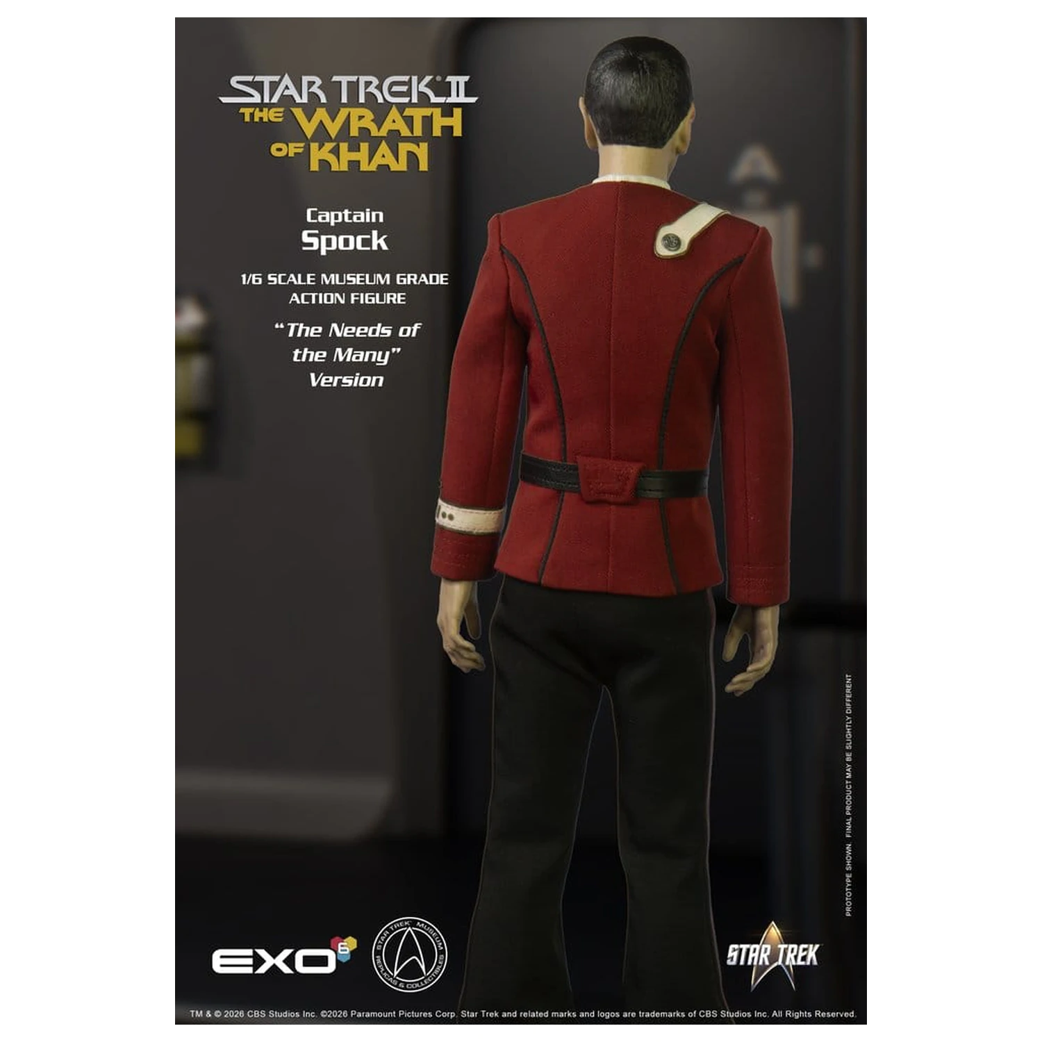 Star Trek: The Wrath of Khan akcijska figura 1/6 Captain Spock Needs of the Many Version 30 cm fotografija izdelka