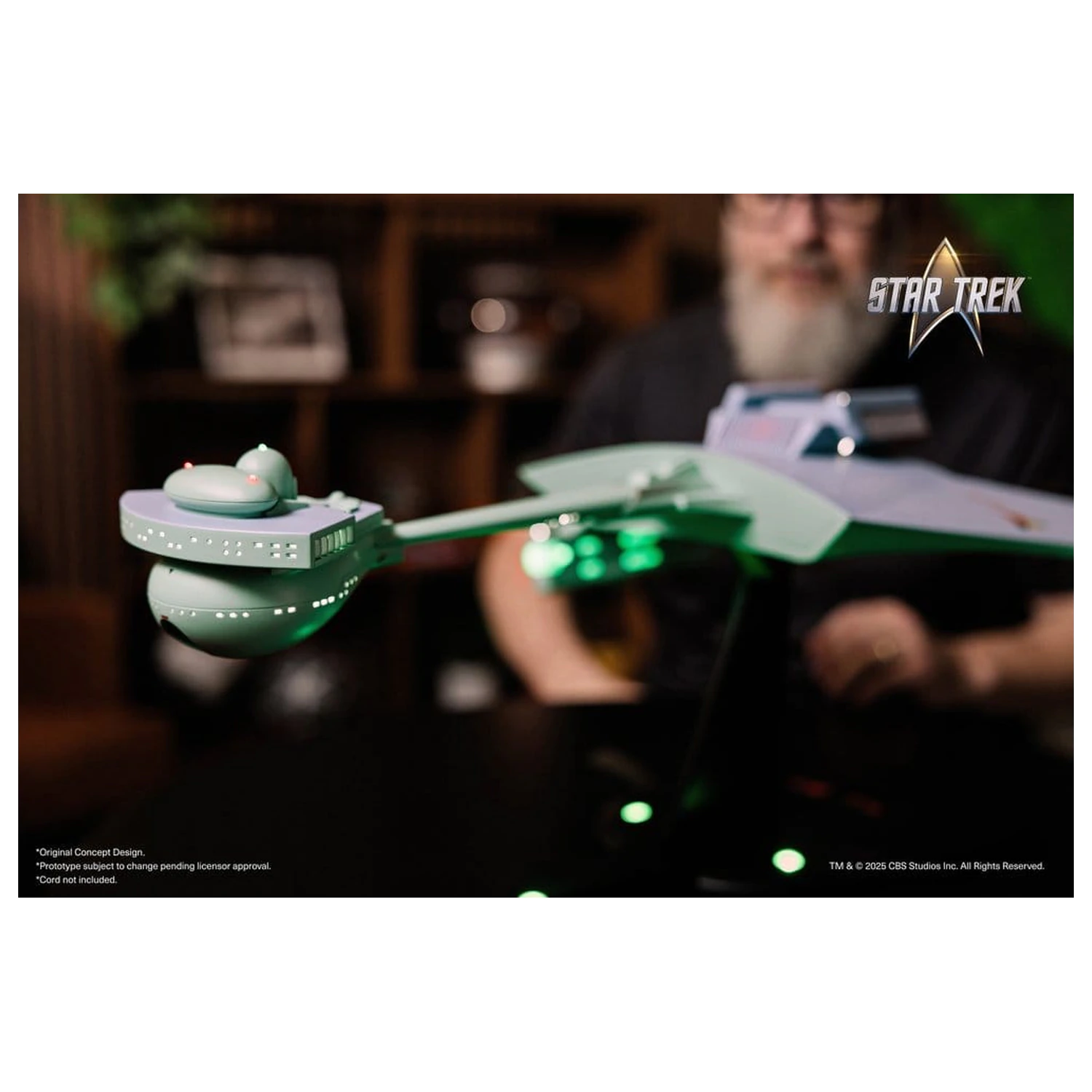 Star Trek TOS DieCast Replika 1/350 Klingon D7 Bojna križarka Originalni konceptni dizajn heo EU Ekskluzivno 66 cm fotografija izdelka
