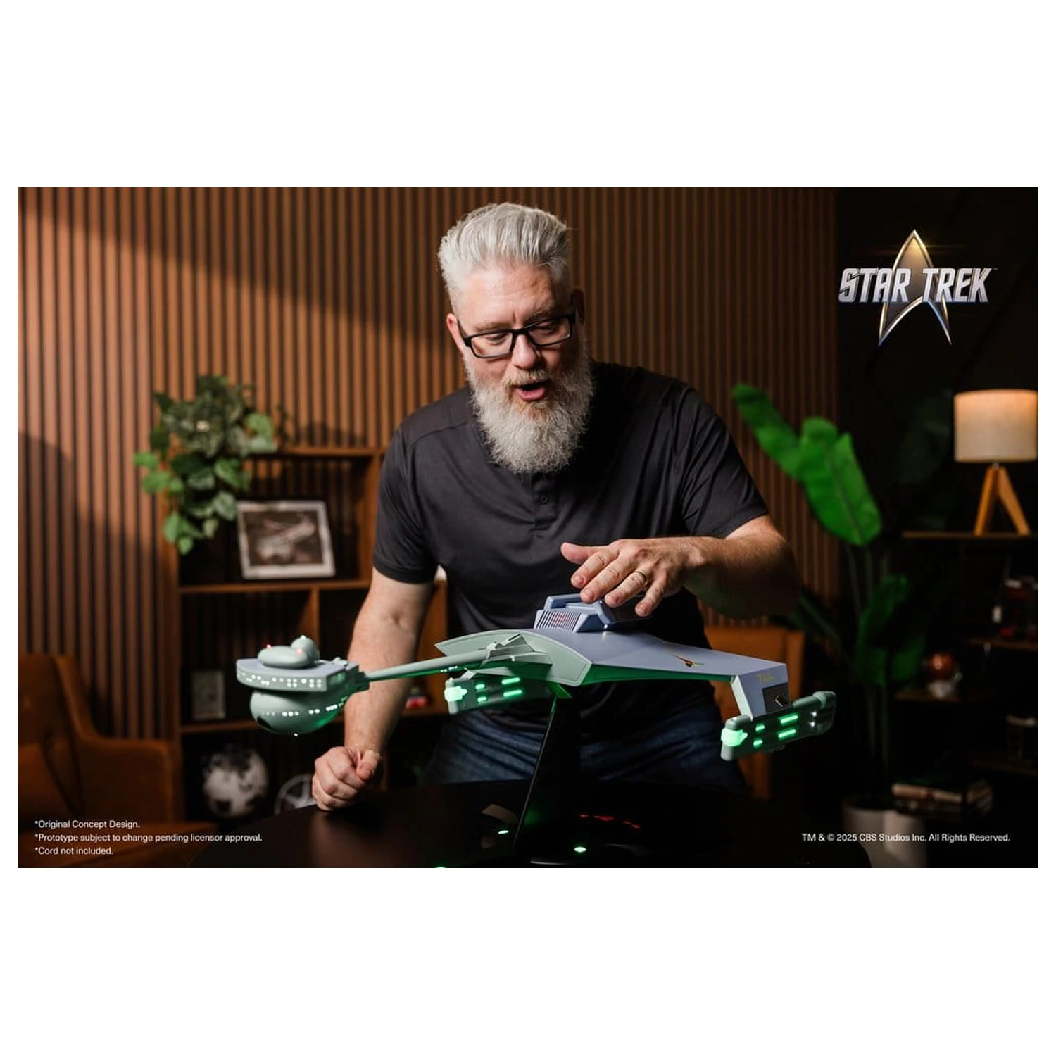 Star Trek TOS DieCast Replika 1/350 Klingon D7 Bojna križarka Originalni konceptni dizajn heo EU Ekskluzivno 66 cm fotografija izdelka