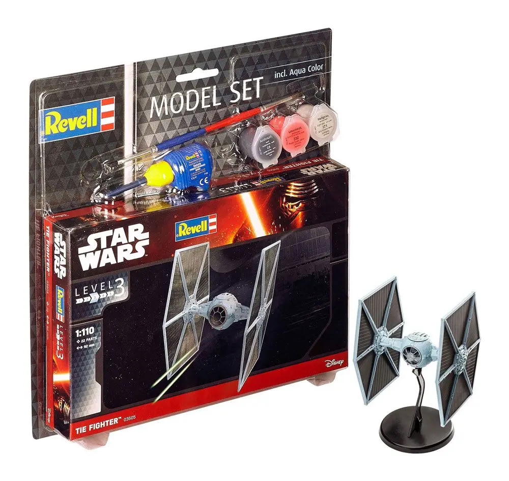 Star Wars Model Kit 1/110 Model Set TIE Fighter 9 cm fotografija izdelka
