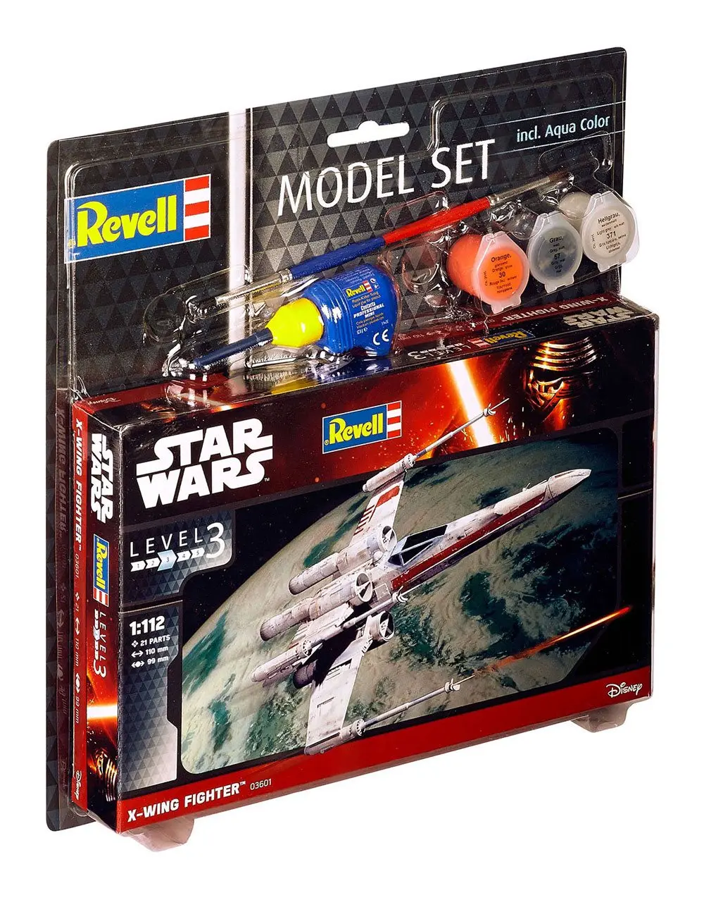 Star Wars Model Kit 1/112 Model Set X-Wing Fighter 11 cm fotografija izdelka