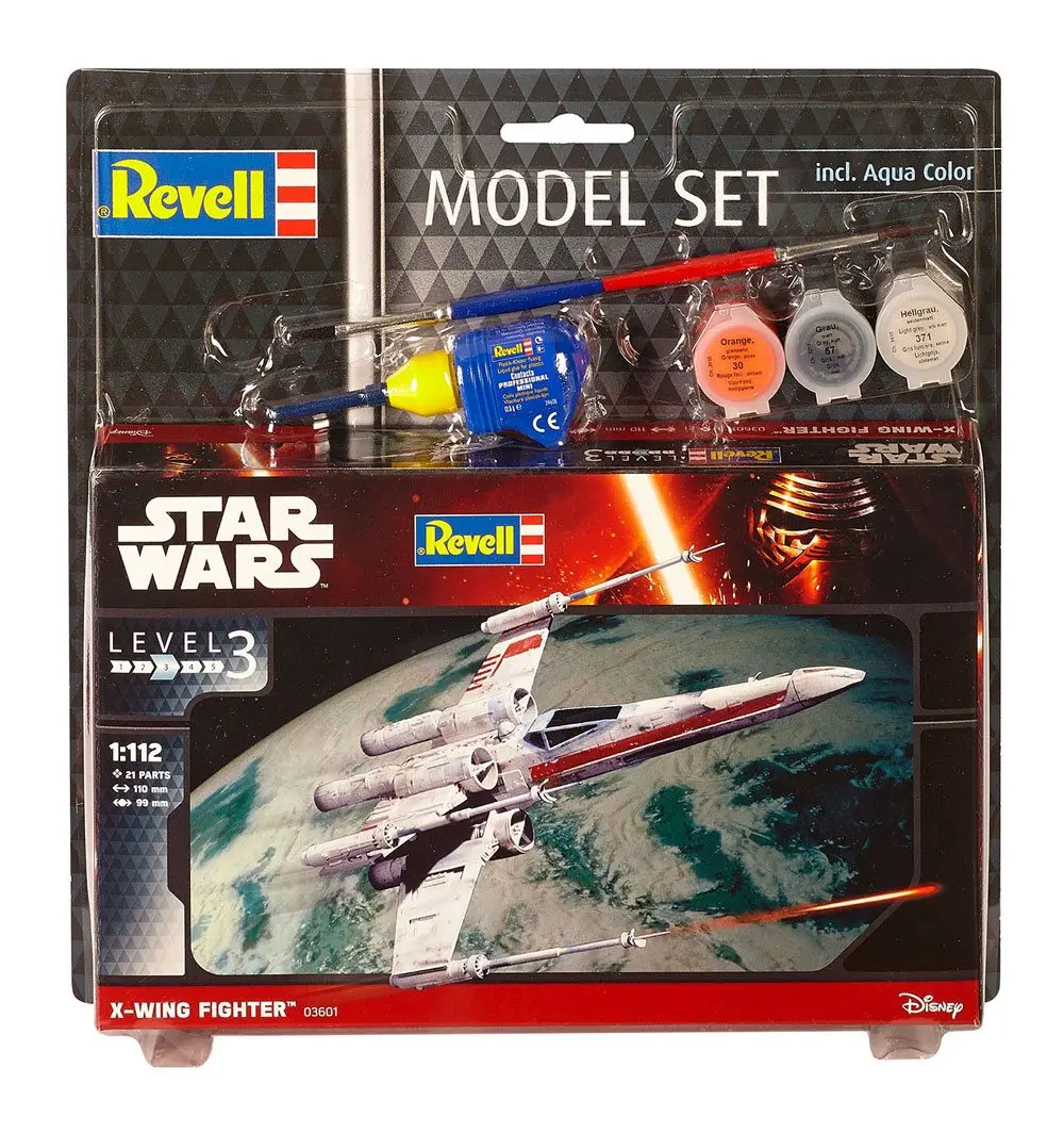 Star Wars Model Kit 1/112 Model Set X-Wing Fighter 11 cm fotografija izdelka