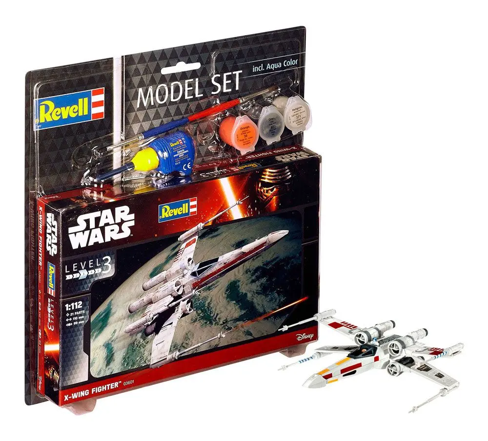 Star Wars Model Kit 1/112 Model Set X-Wing Fighter 11 cm fotografija izdelka