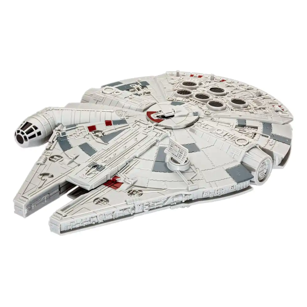 Star Wars Model Kit 1/164 Millennium Falcon 21 cm komplet modela fotografija izdelka