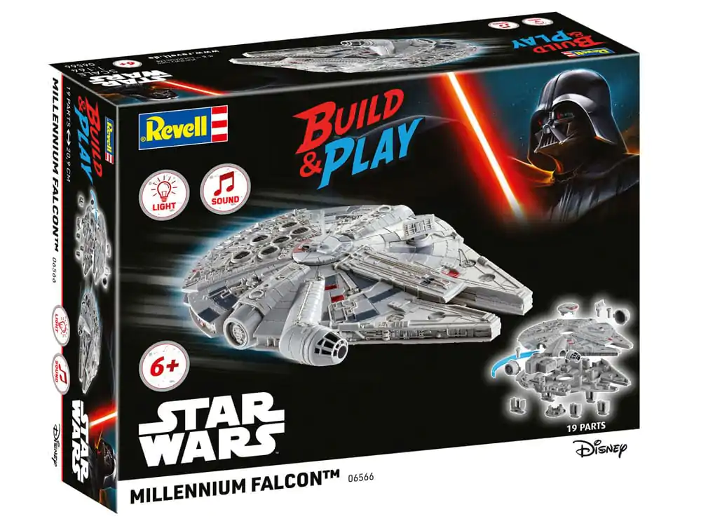 Star Wars Model Kit 1/164 Millennium Falcon 21 cm komplet modela fotografija izdelka