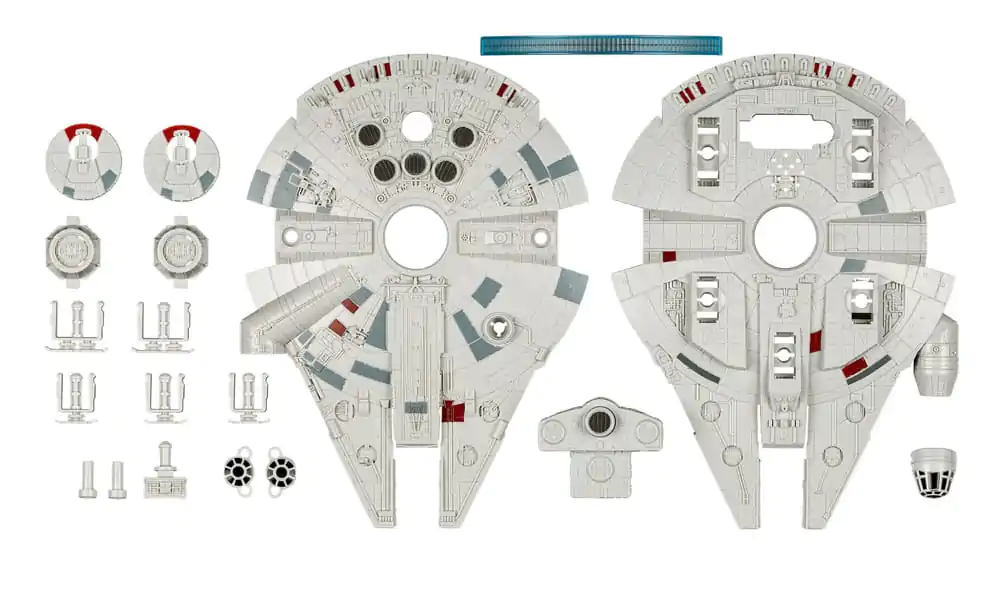 Star Wars Model Kit 1/164 Millennium Falcon 21 cm komplet modela fotografija izdelka