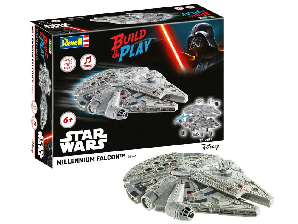 Star Wars Model Kit 1/164 Millennium Falcon 21 cm komplet modela fotografija izdelka