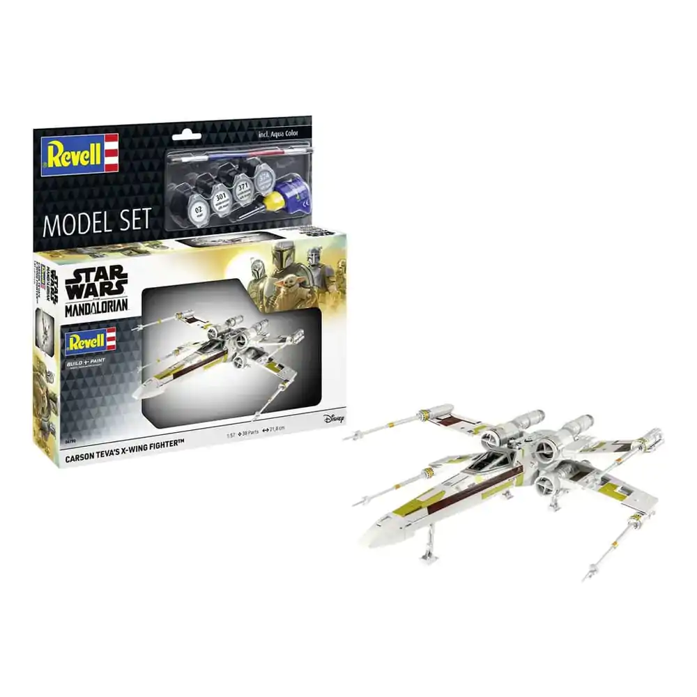 Star Wars Model Kit z osnovnimi dodatki 1/57 Carson Teva's X-Wing Fighter 22 cm fotografija izdelka