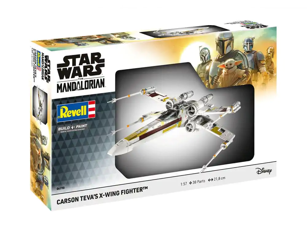 Star Wars Model Kit 1/57 Carson Teva's X-Wing Fighter 22 cmStar Wars maketa 1/57 Carson Teva's X-Wing Fighter 22 cm fotografija izdelka