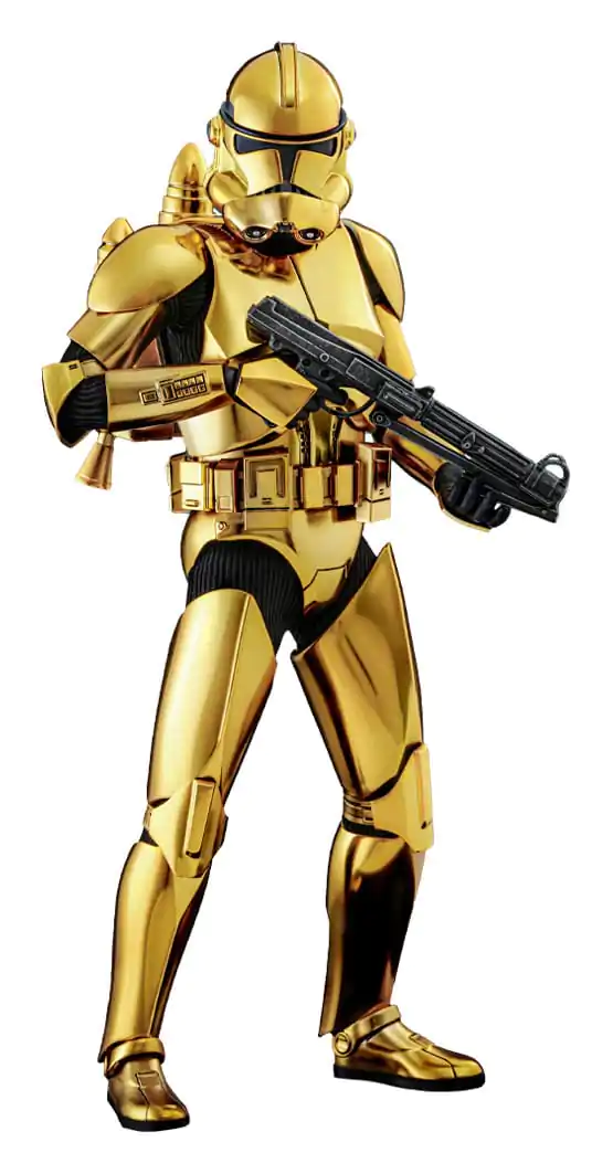 Star Wars Action Figure 1/6 Clone Trooper (Gold Chrome Version) Exclusive 30 cm akcijska figura fotografija izdelka