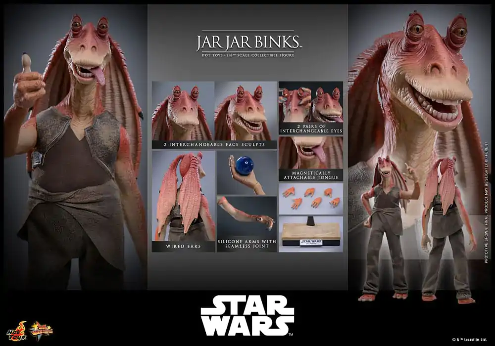 Star Wars akcijska figura 1/6 Jar Jar Binks 33 cm fotografija izdelka