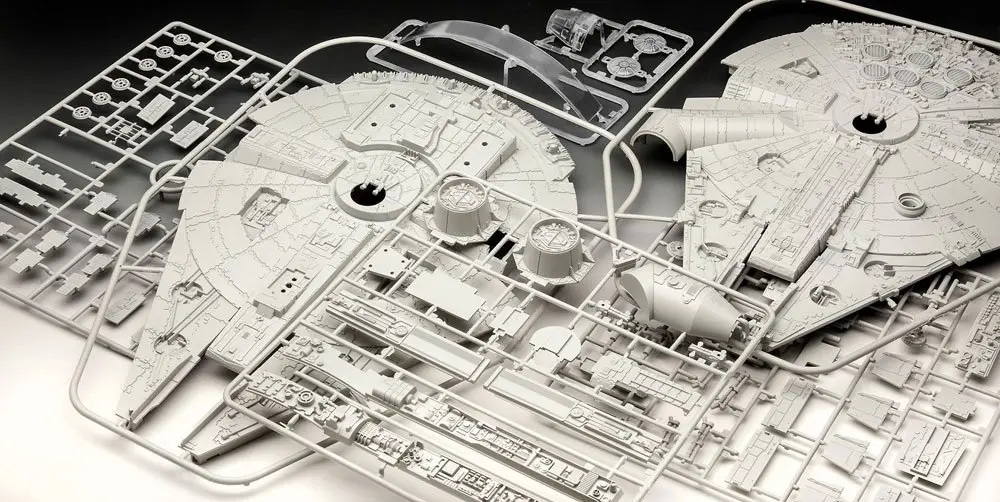 Star Wars Komplet modelov 1/72 Millennium Falcon 38 cm fotografija izdelka
