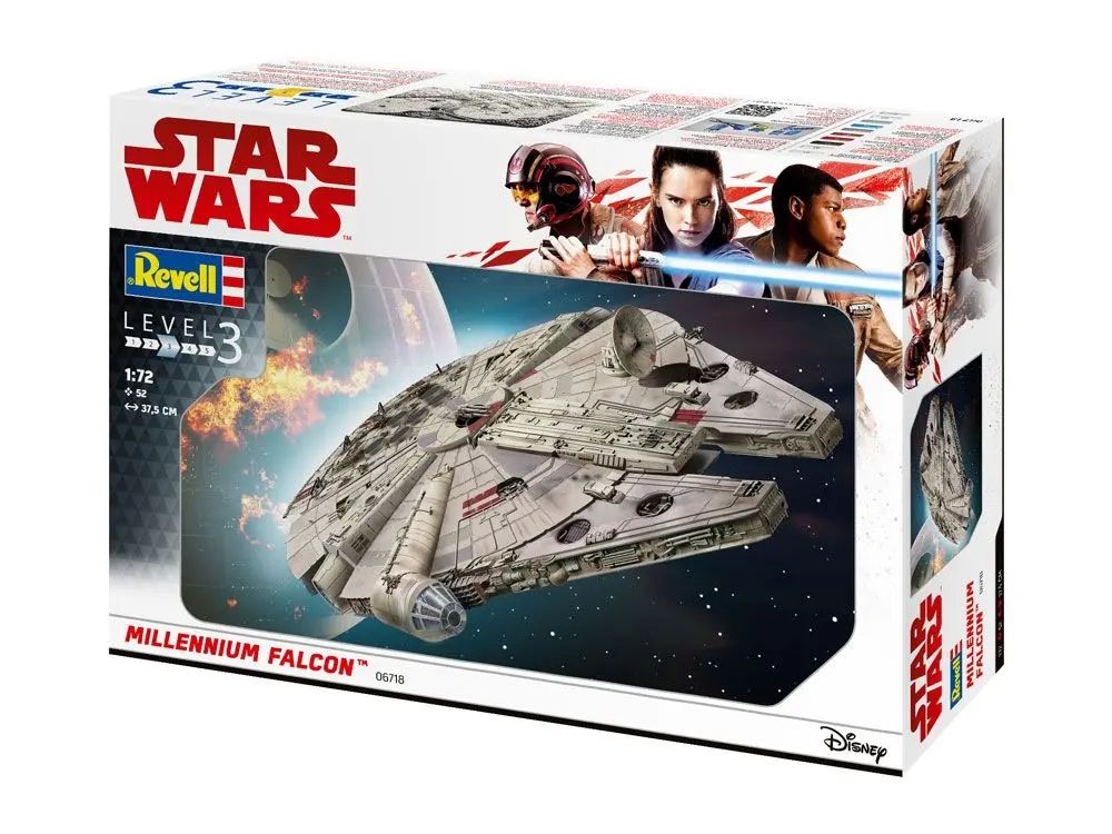Star Wars Komplet modelov 1/72 Millennium Falcon 38 cm fotografija izdelka