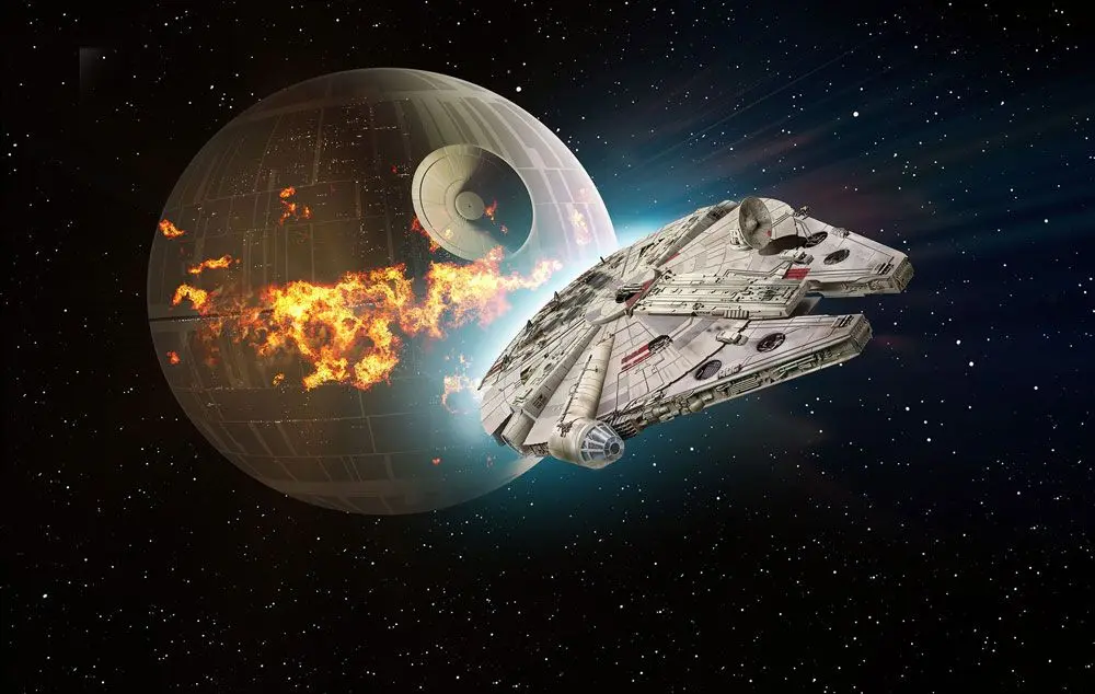 Star Wars Komplet modelov 1/72 Millennium Falcon 38 cm fotografija izdelka