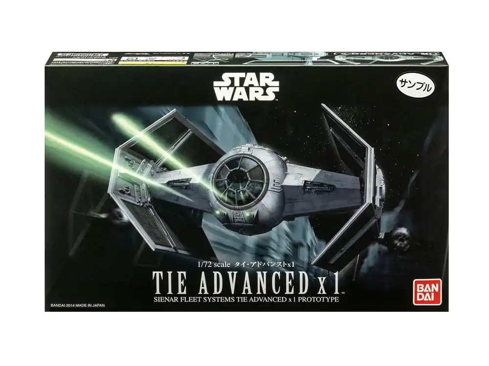 Star Wars model komplet 1/72 TIE Advanced x1 10 cm fotografija izdelka