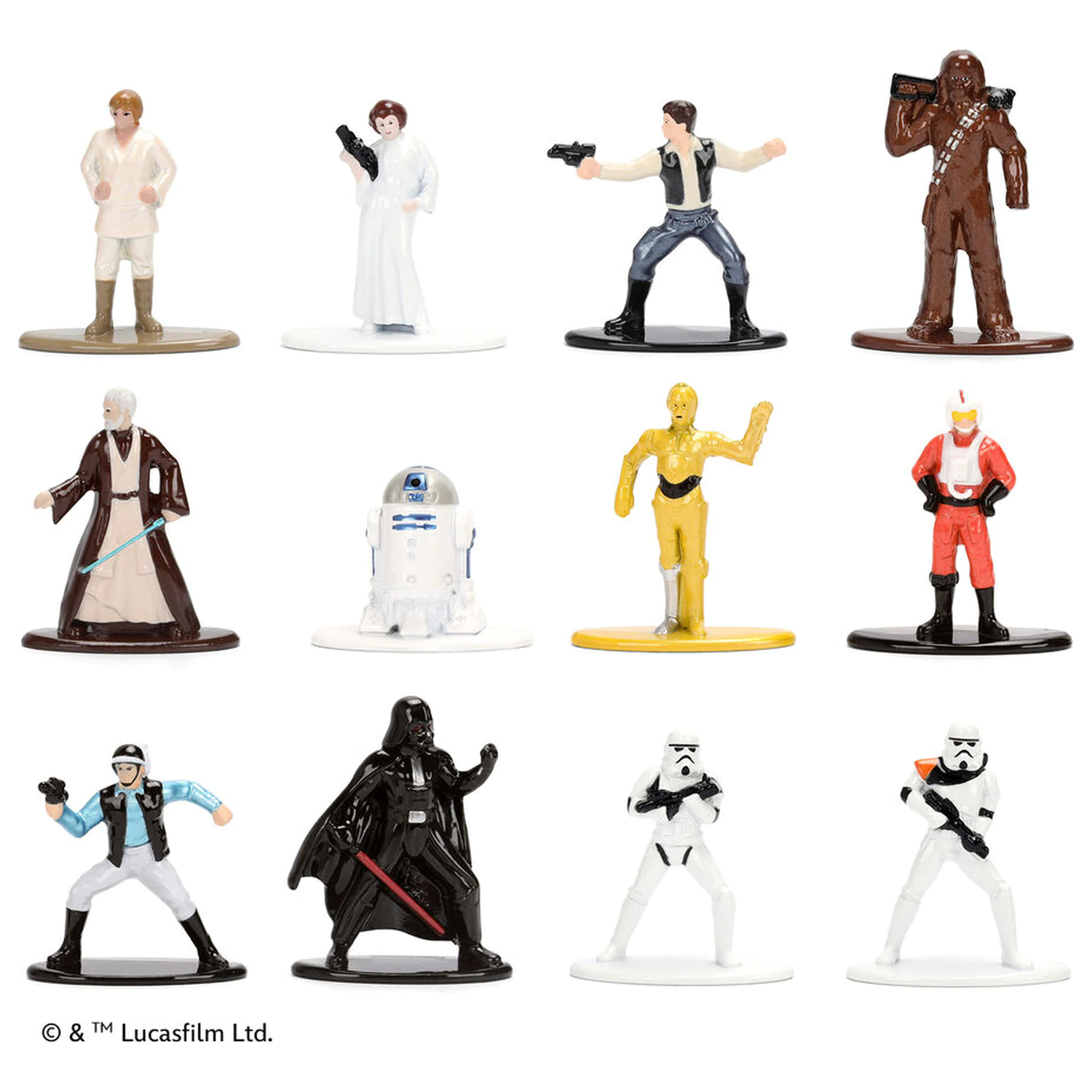 Star Wars paket 12 kovinskih figuric 4cm fotografija izdelka
